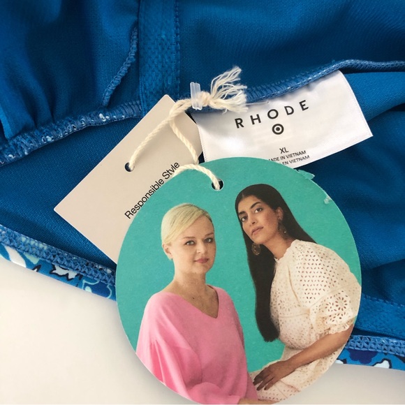 RHODE x Target Zinnia Floral Print One-Piece Swimsuit, XL NWT - Picture 3 of 7